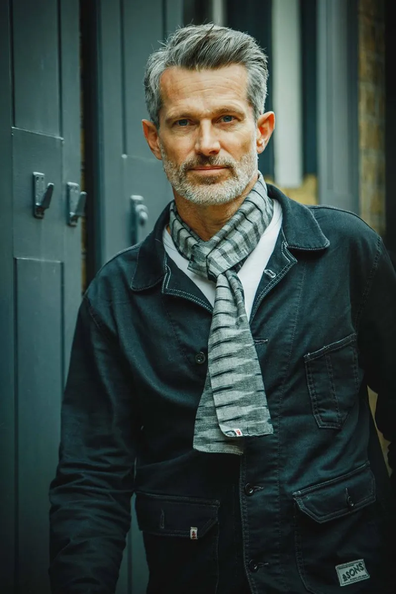 &SONS Ansel Grey Scarf Best