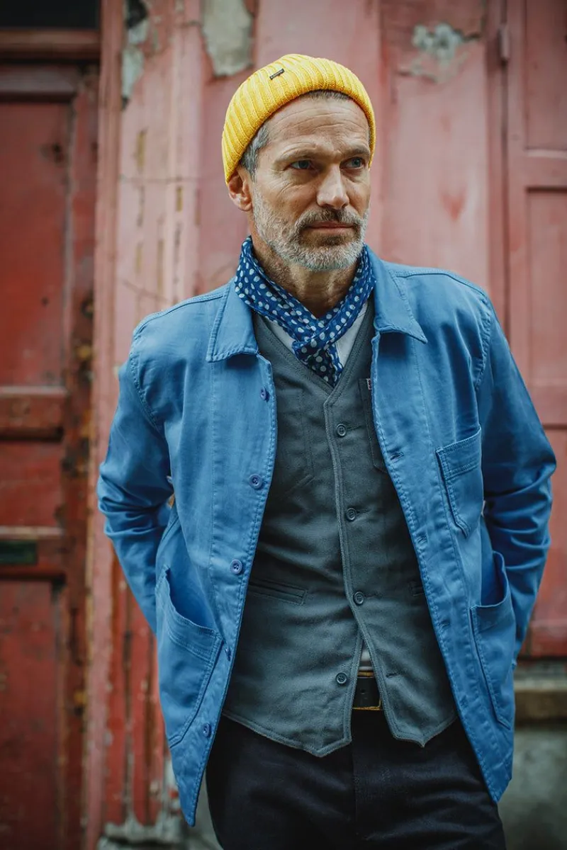 &SONS Blue Bolt Chore Jacket Best