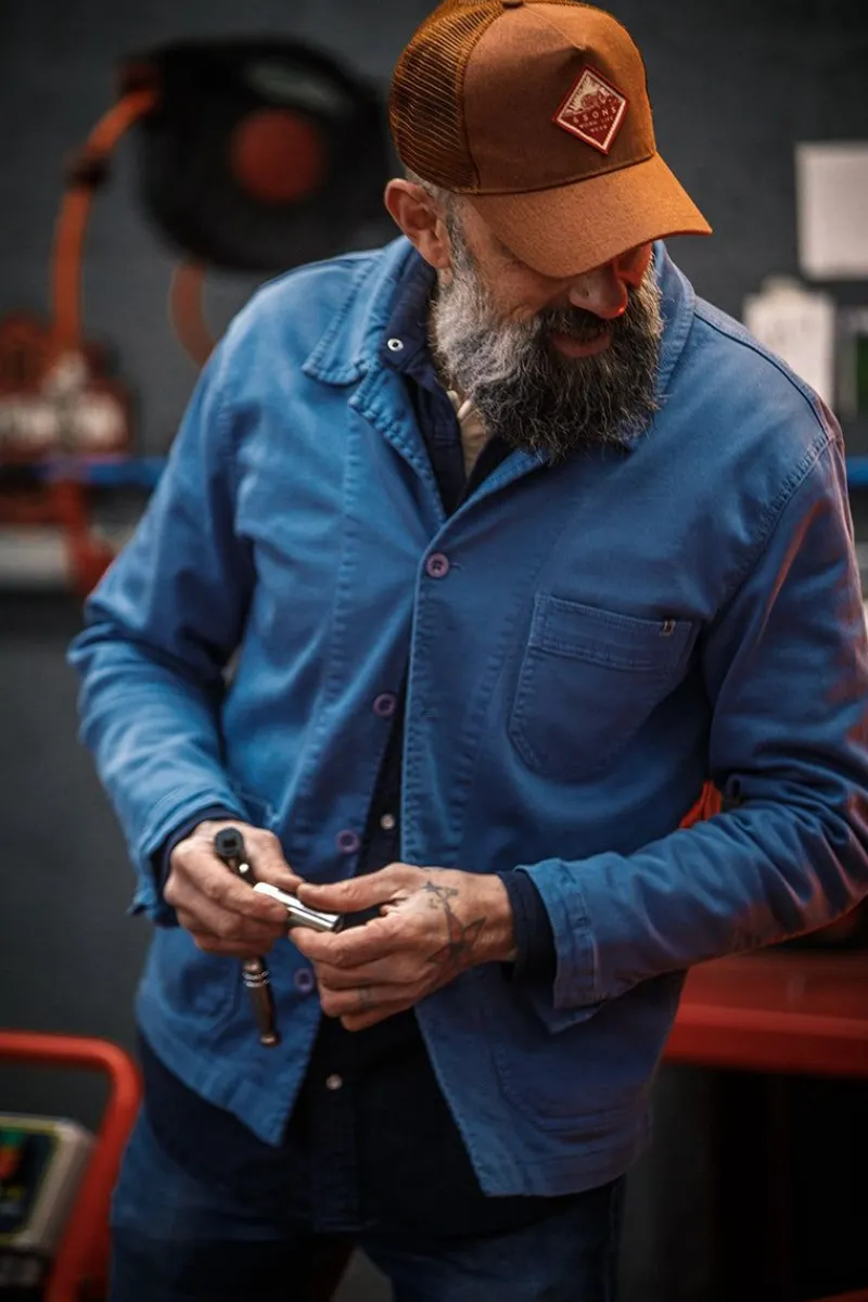 &SONS Blue Bolt Chore Jacket Best