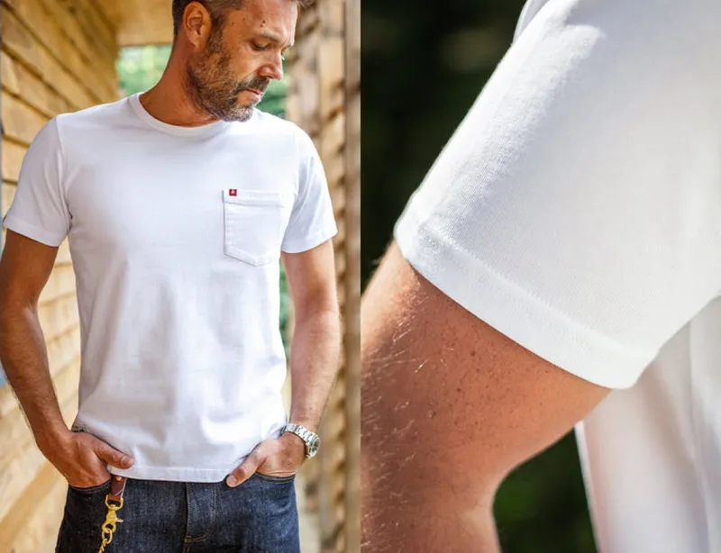 &SONS Boxer Pocket T-Shirt White Cheap