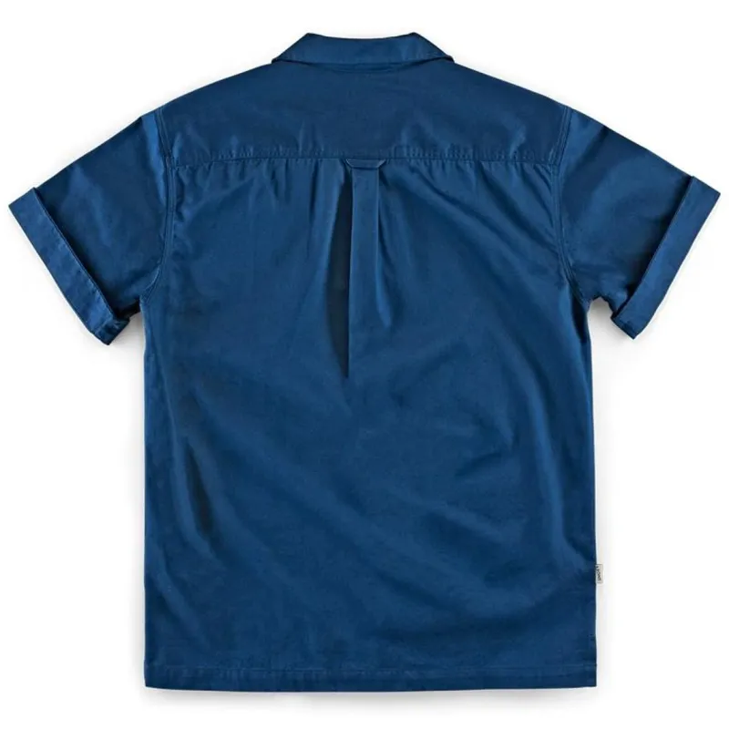 &SONS Club Shirt Koi Carp Embroidered Blue Cheap