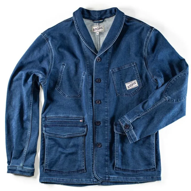 &SONS Crafter Indigo Wash Chore Jacket Online