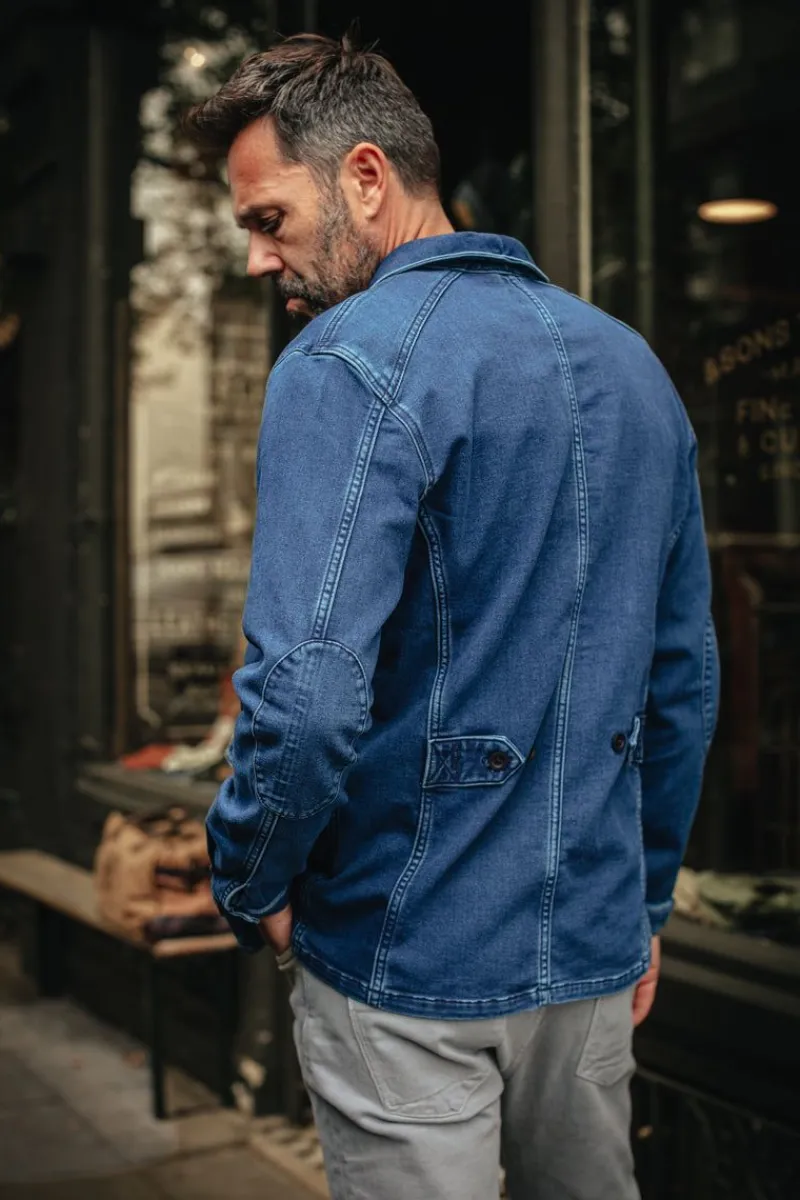 &SONS Crafter Indigo Wash Chore Jacket Online