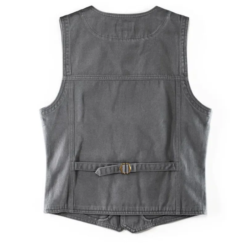 &SONS Grey Lincoln Waistcoat / Vest Best Sale