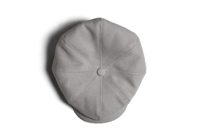 &SONS Jackson Traditional Baker Boy Hat - Light Grey Cheap