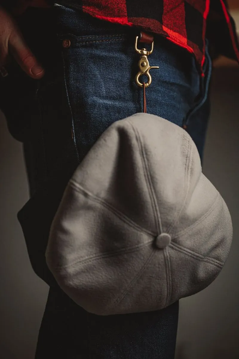 &SONS Jackson Traditional Baker Boy Hat - Light Grey Cheap