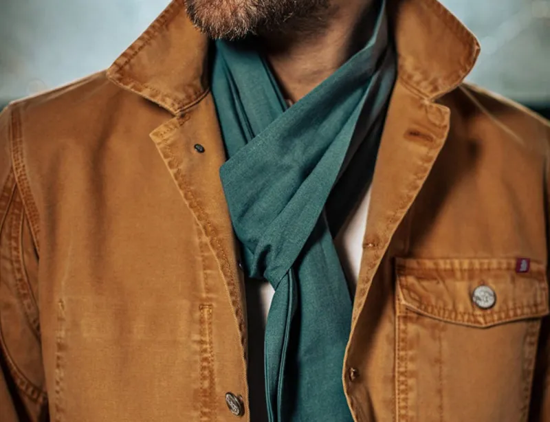 &SONS Sea Green Scarf Clearance