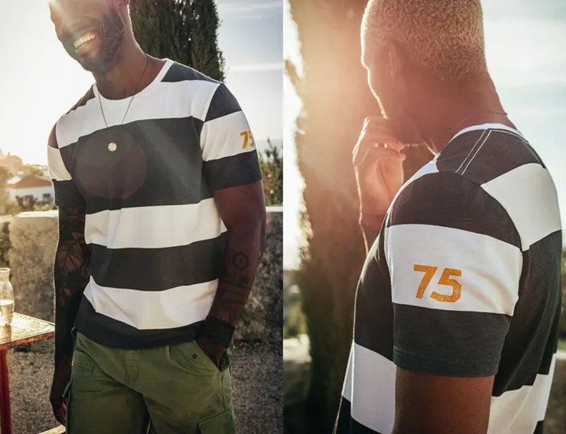 &SONS 75 T-Shirt Black Stripe Sale