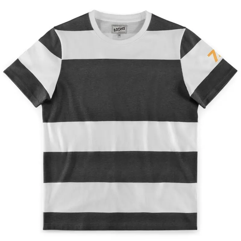 &SONS 75 T-Shirt Black Stripe Sale