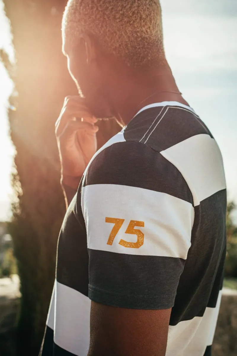 &SONS 75 T-Shirt Black Stripe Sale