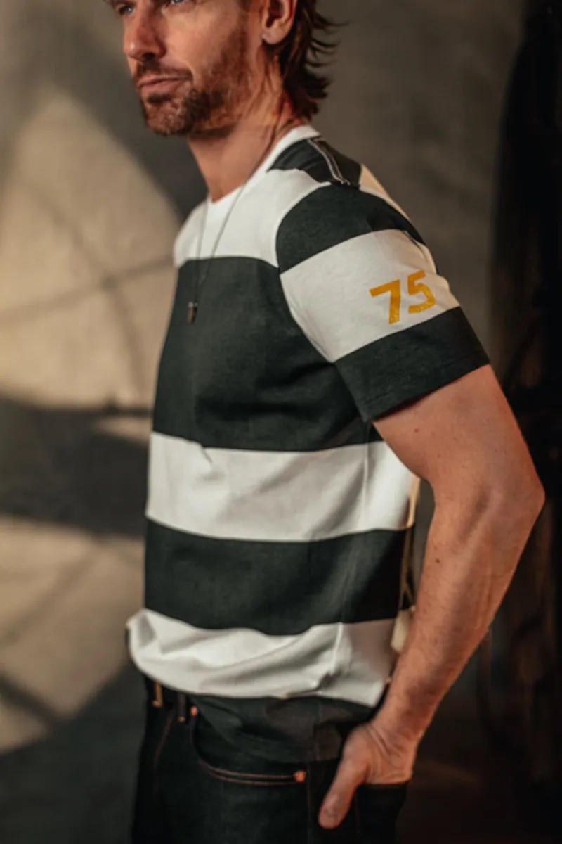 &SONS 75 T-Shirt Black Stripe Sale