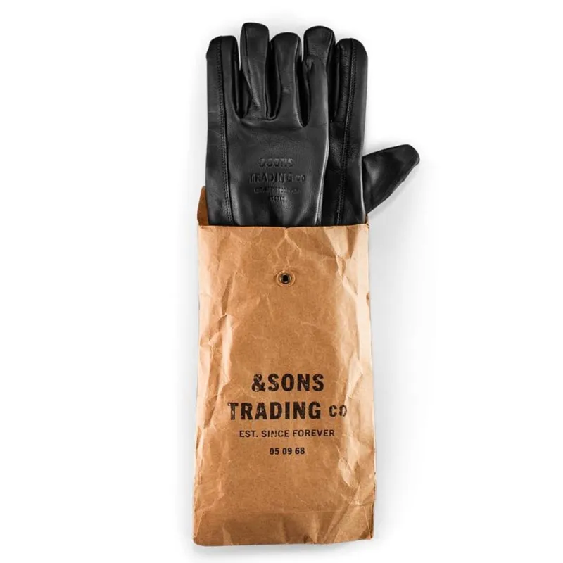&SONS Adventure Gloves Black Flash Sale