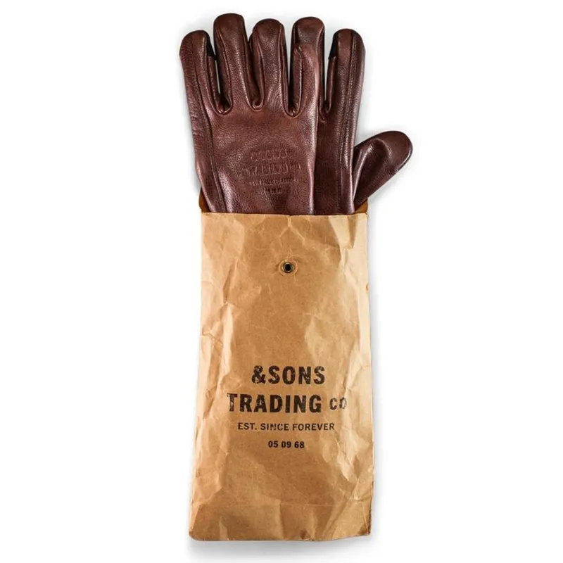 &SONS Adventure Gloves Oxblood Brown Store