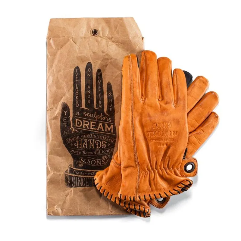 &SONS Adventure Gloves Tan Best Sale