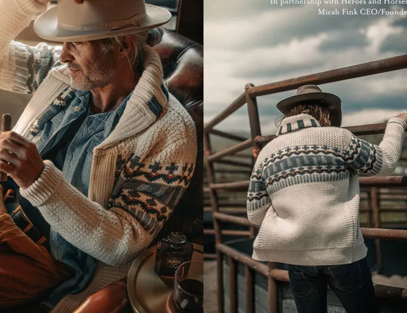 &SONS Alpine Cardigan Ecru Clearance