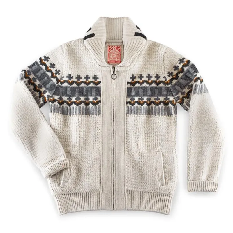 &SONS Alpine Cardigan Ecru Clearance