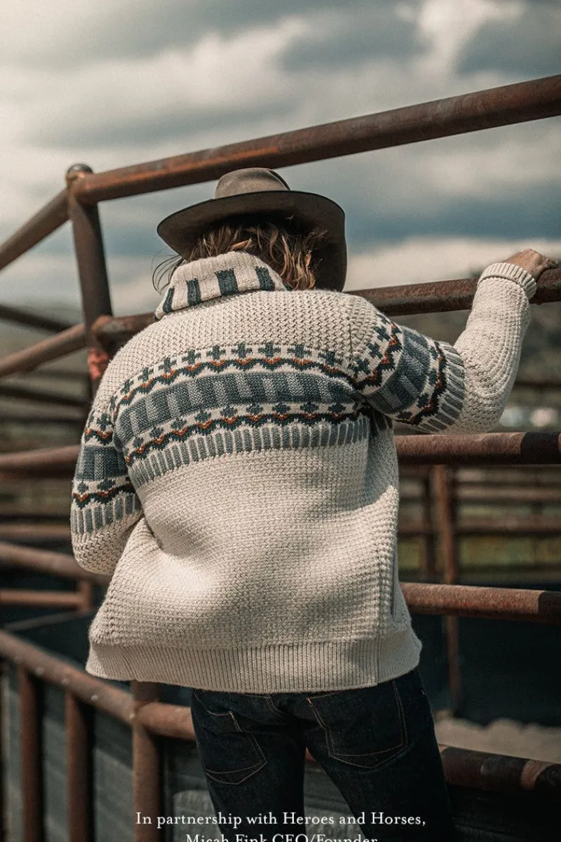 &SONS Alpine Cardigan Ecru Clearance