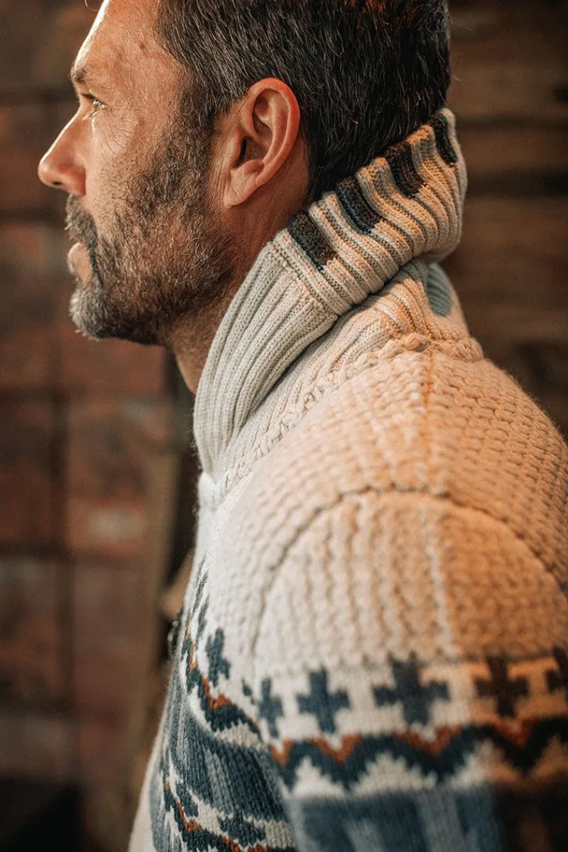 &SONS Alpine Cardigan Ecru Clearance