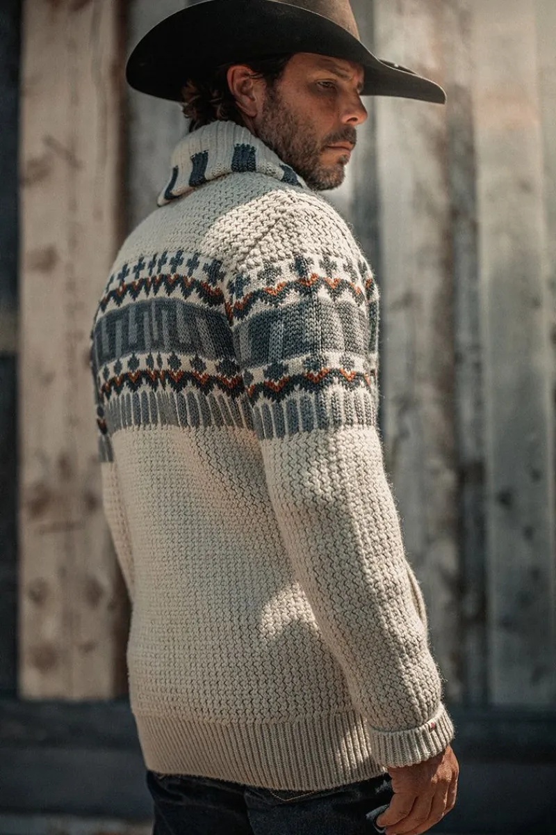 &SONS Alpine Cardigan Ecru Clearance