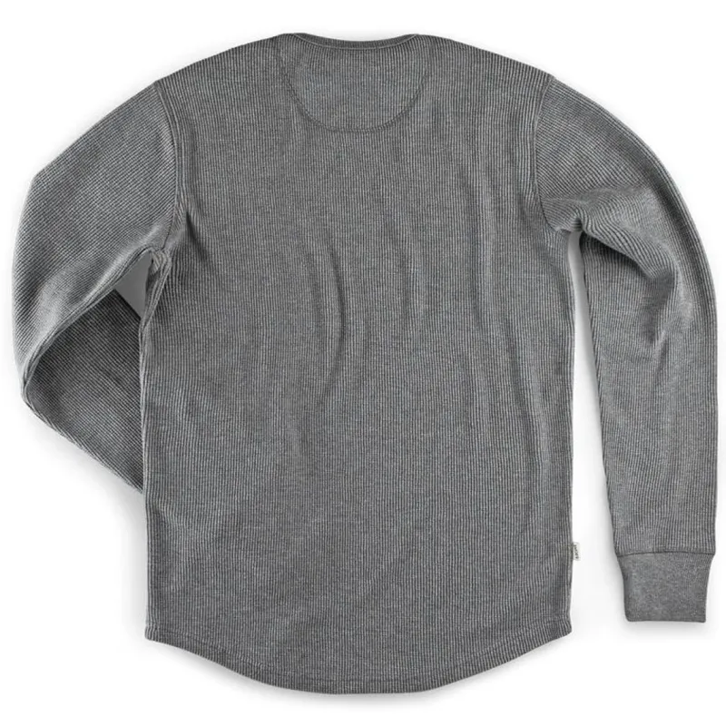 &SONS Base Waffle Crew Neck Grey Marl Best Sale