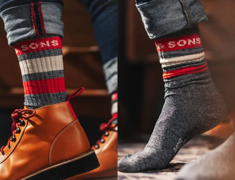 &SONS Baseline Socks Grey Shop