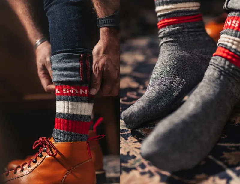 &SONS Baseline Socks Grey Shop