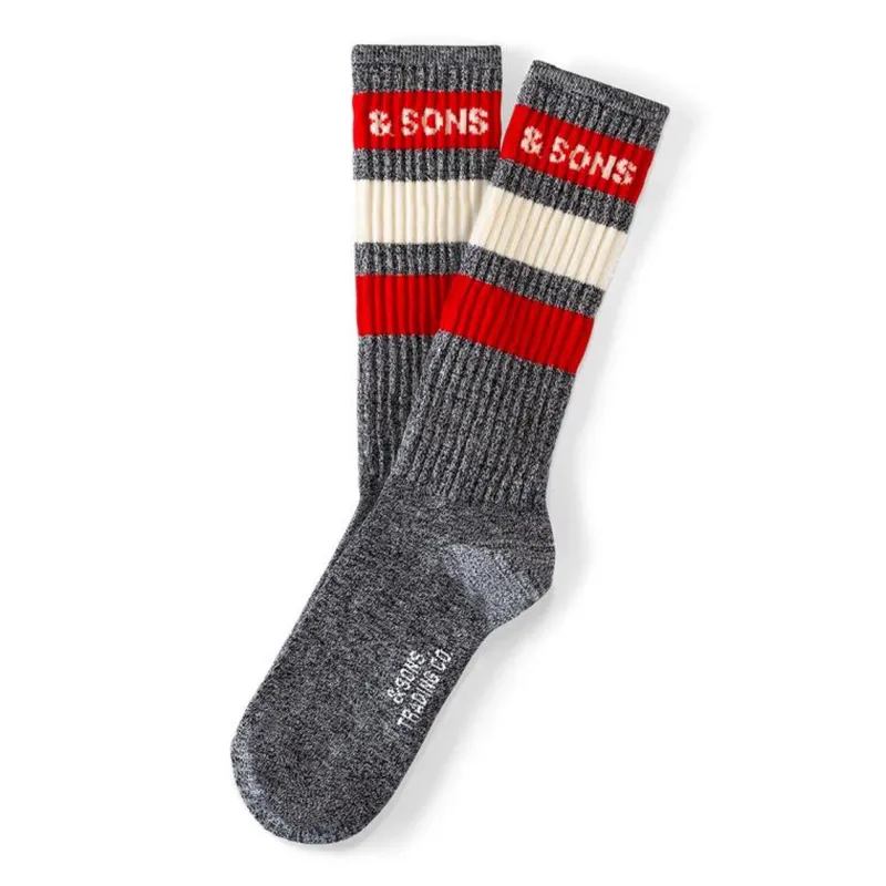 &SONS Baseline Socks Grey Shop