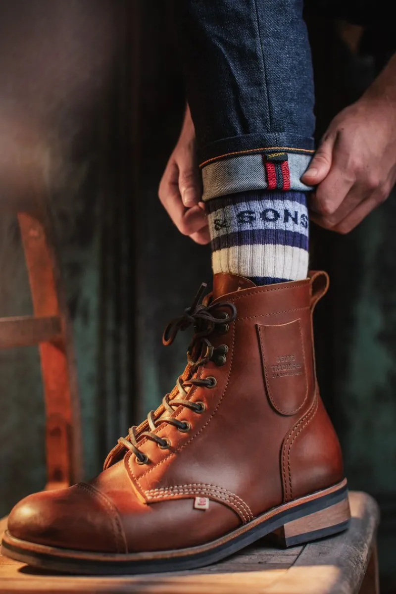 &SONS Baseline Socks Navy Outlet