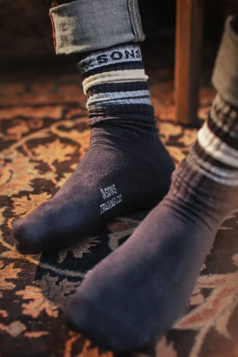 &SONS Baseline Socks Navy Outlet