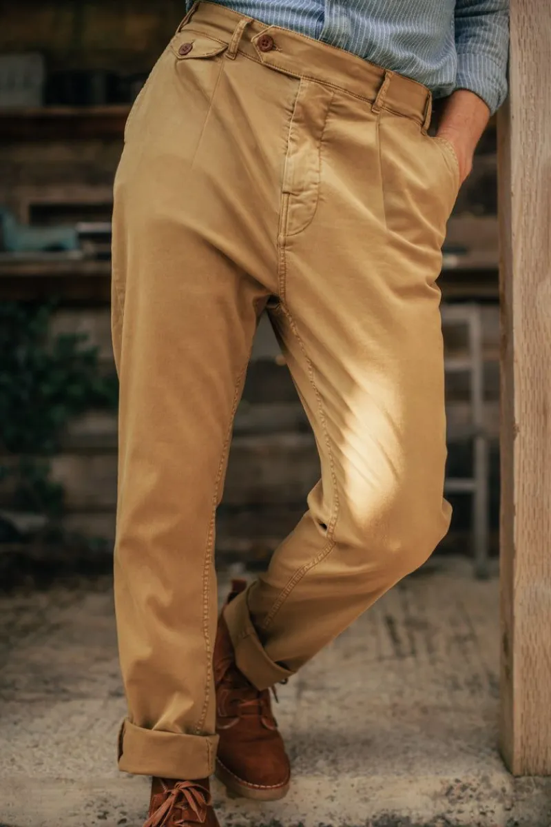 &SONS Beckett Trousers Tan Online