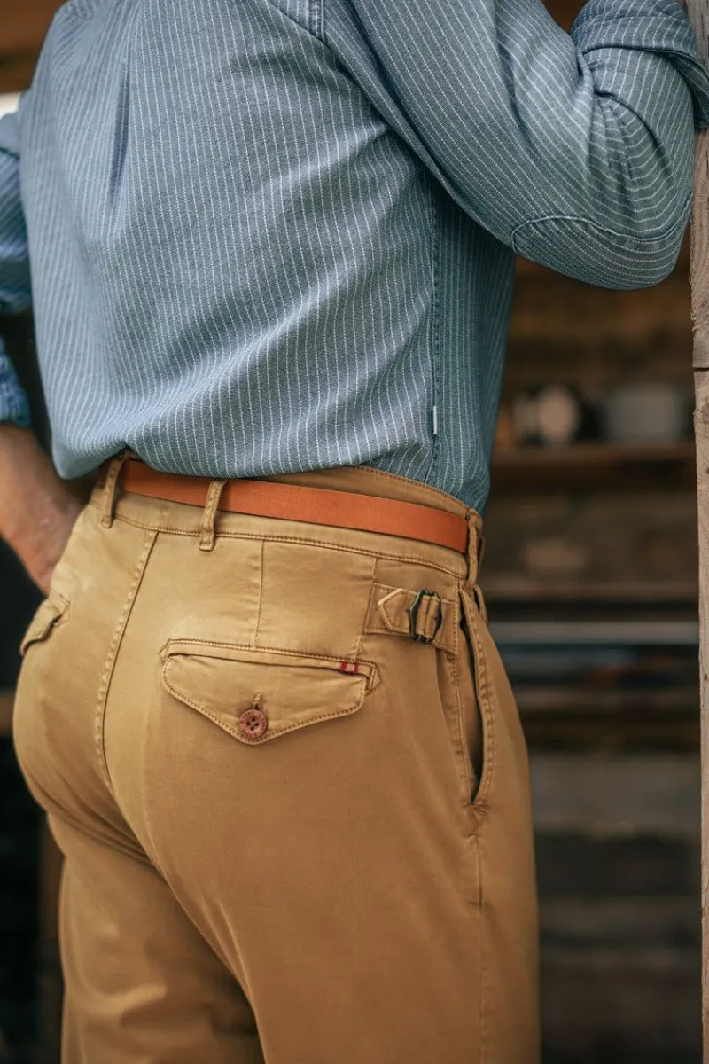 &SONS Beckett Trousers Tan Online