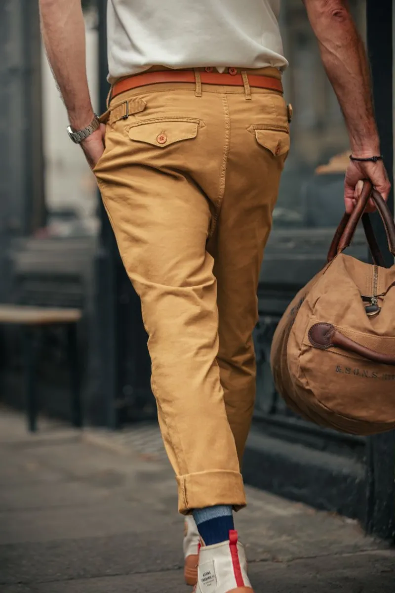 &SONS Beckett Trousers Tan Online