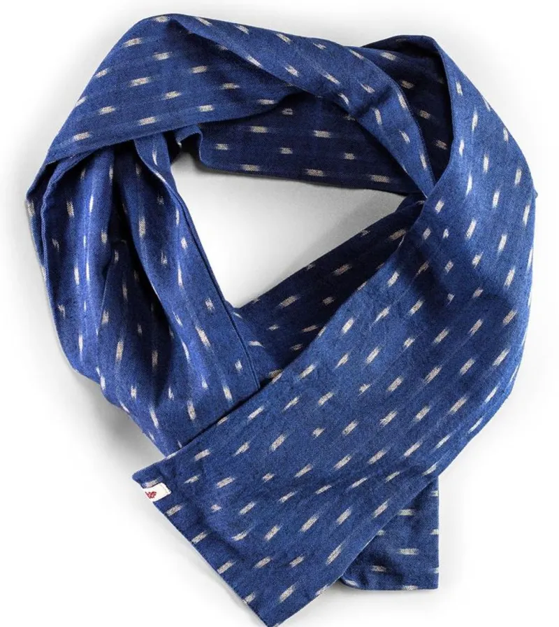 &SONS Blue Star Dot Scarf Hot