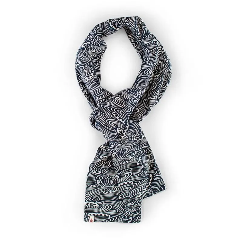&SONS Blue Waves Scarf Flash Sale