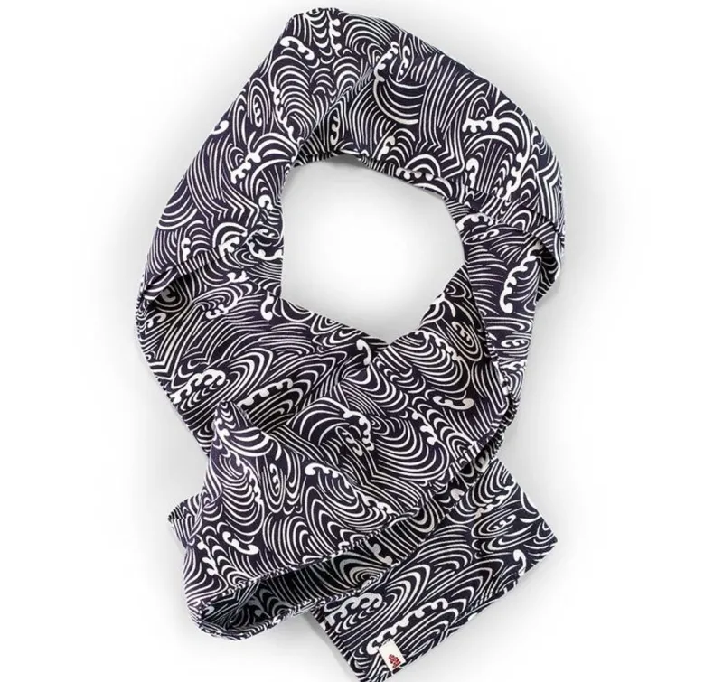 &SONS Blue Waves Scarf Flash Sale