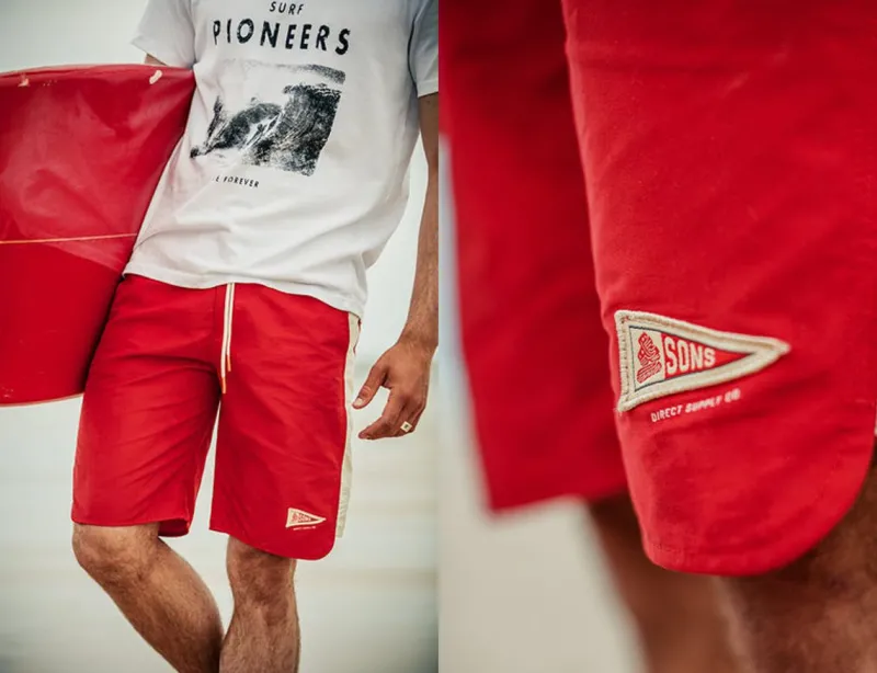 &SONS Bodhi Boardshorts Red Sale