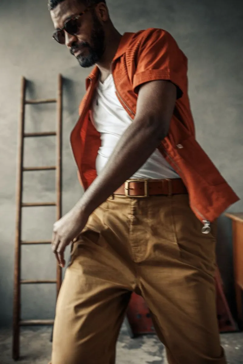 &SONS Cabana Shirt Burnt Orange Store