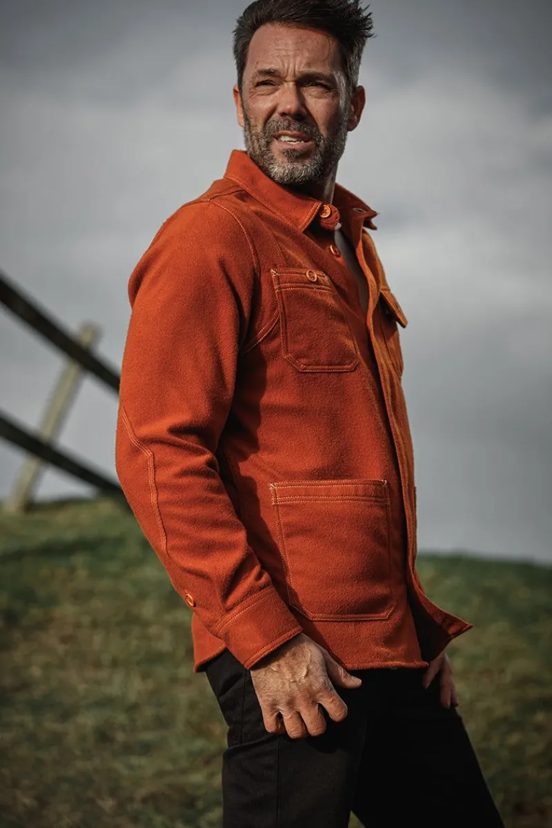 &SONS Cloud Shirt Rust Hot