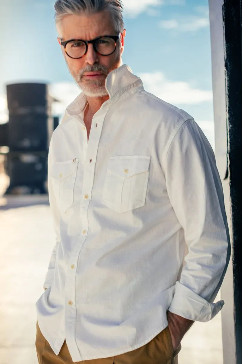 &SONS Coast Long Sleeve Shirt Off-White Discount