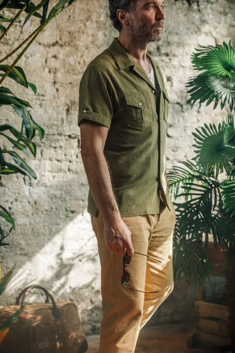 &SONS Coast Shirt Army Green Store