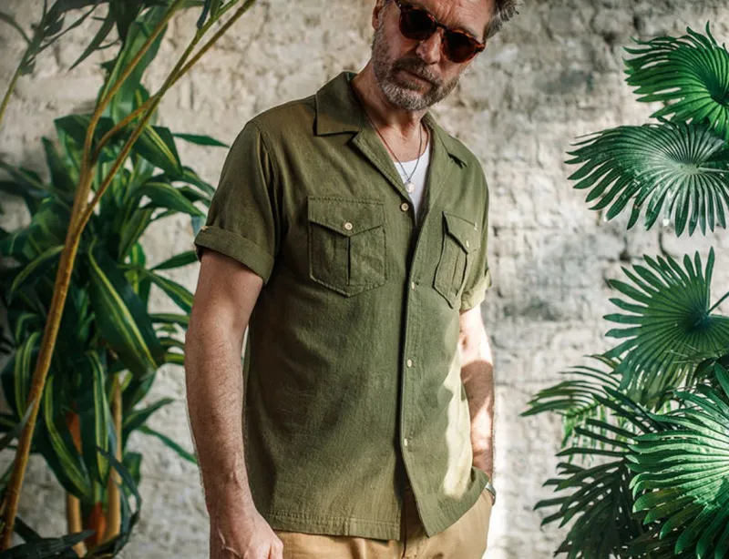 &SONS Coast Shirt Army Green Store
