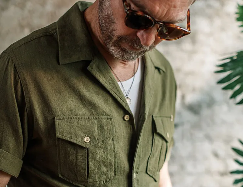 &SONS Coast Shirt Army Green Store