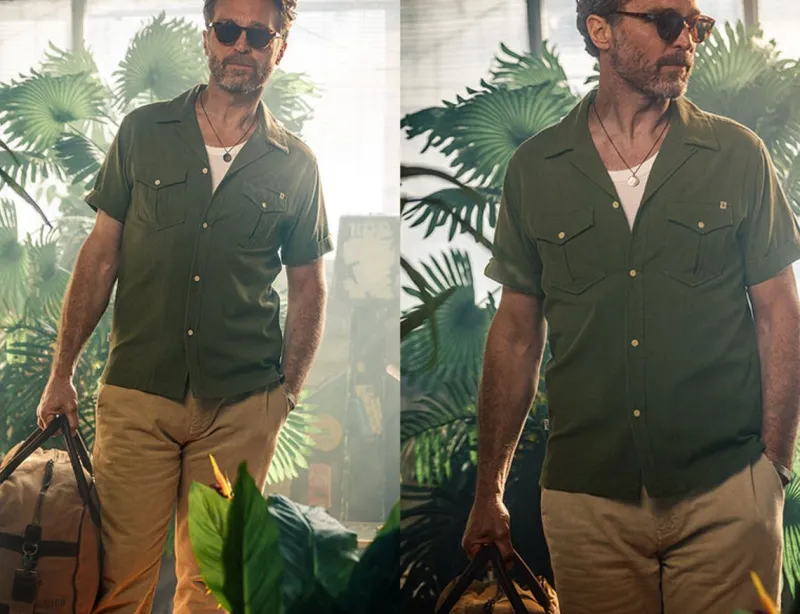 &SONS Coast Shirt Army Green Store