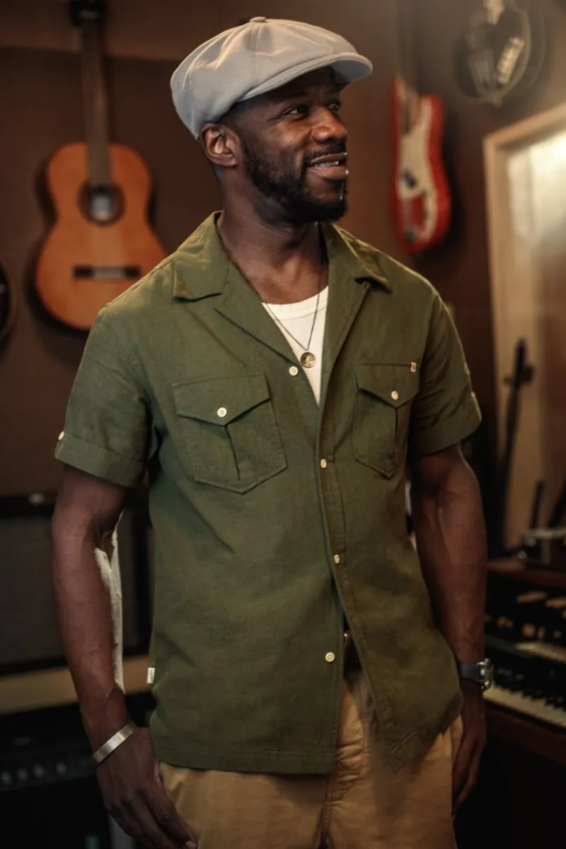 &SONS Coast Shirt Army Green Store