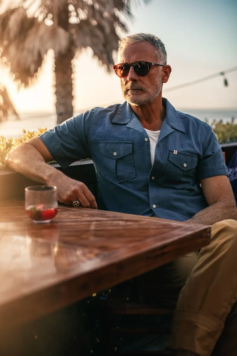 &SONS Coast Shirt Navy Online