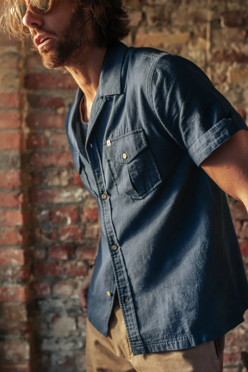 &SONS Coast Shirt Navy Online