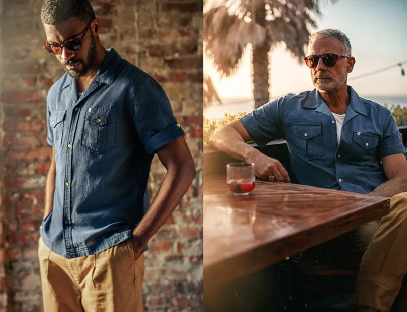 &SONS Coast Shirt Navy Online