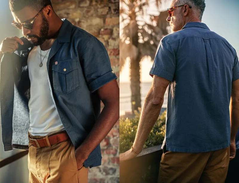 &SONS Coast Shirt Navy Online