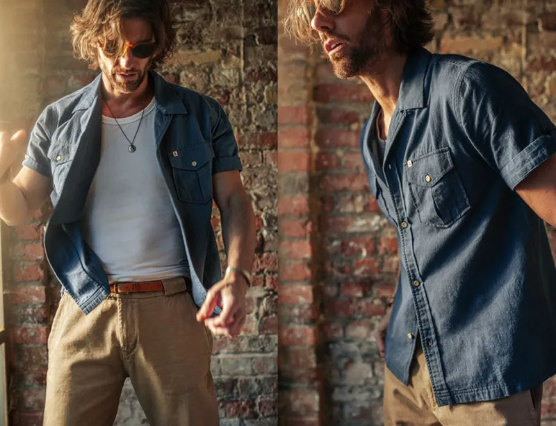 &SONS Coast Shirt Navy Online