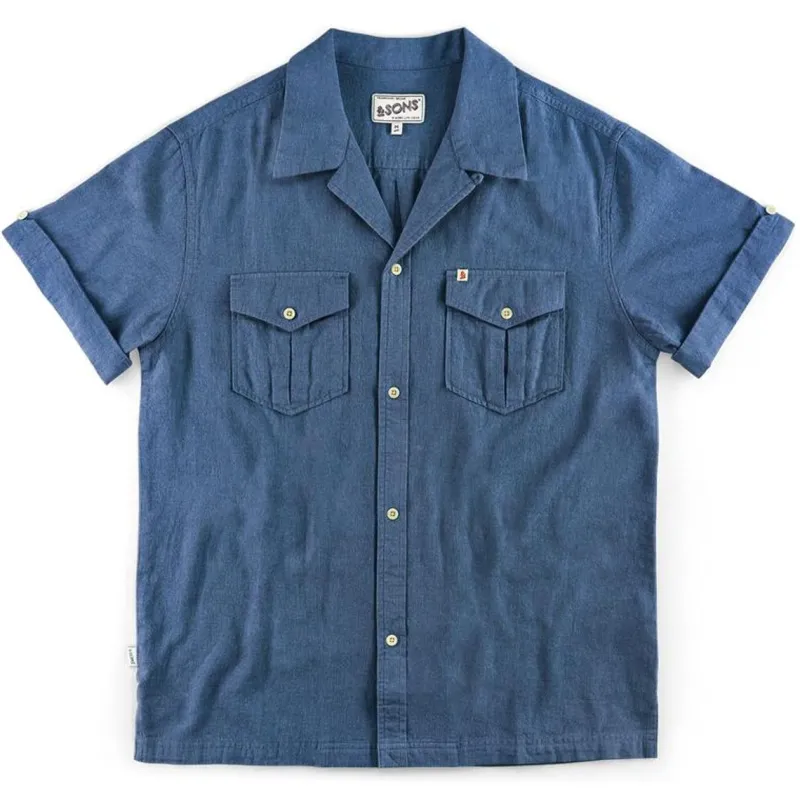 &SONS Coast Shirt Navy Online